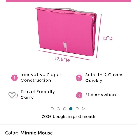 Minnie Mouse Foldable Portable Infant Sit n Play Seat- Sit me up portable chair - Picture 5 of 6